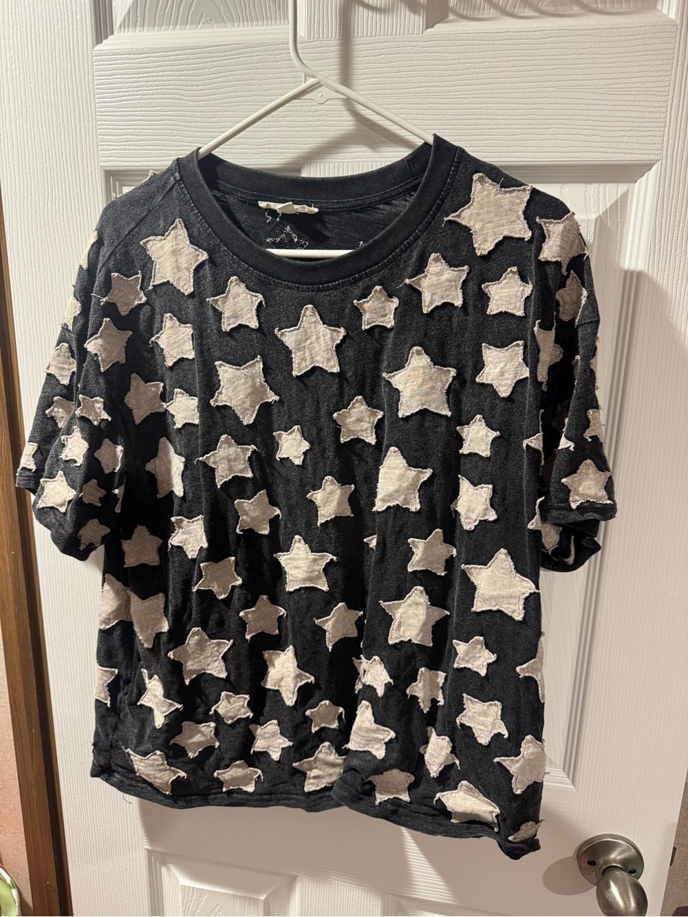Blue Velvet Star Top - Oversized